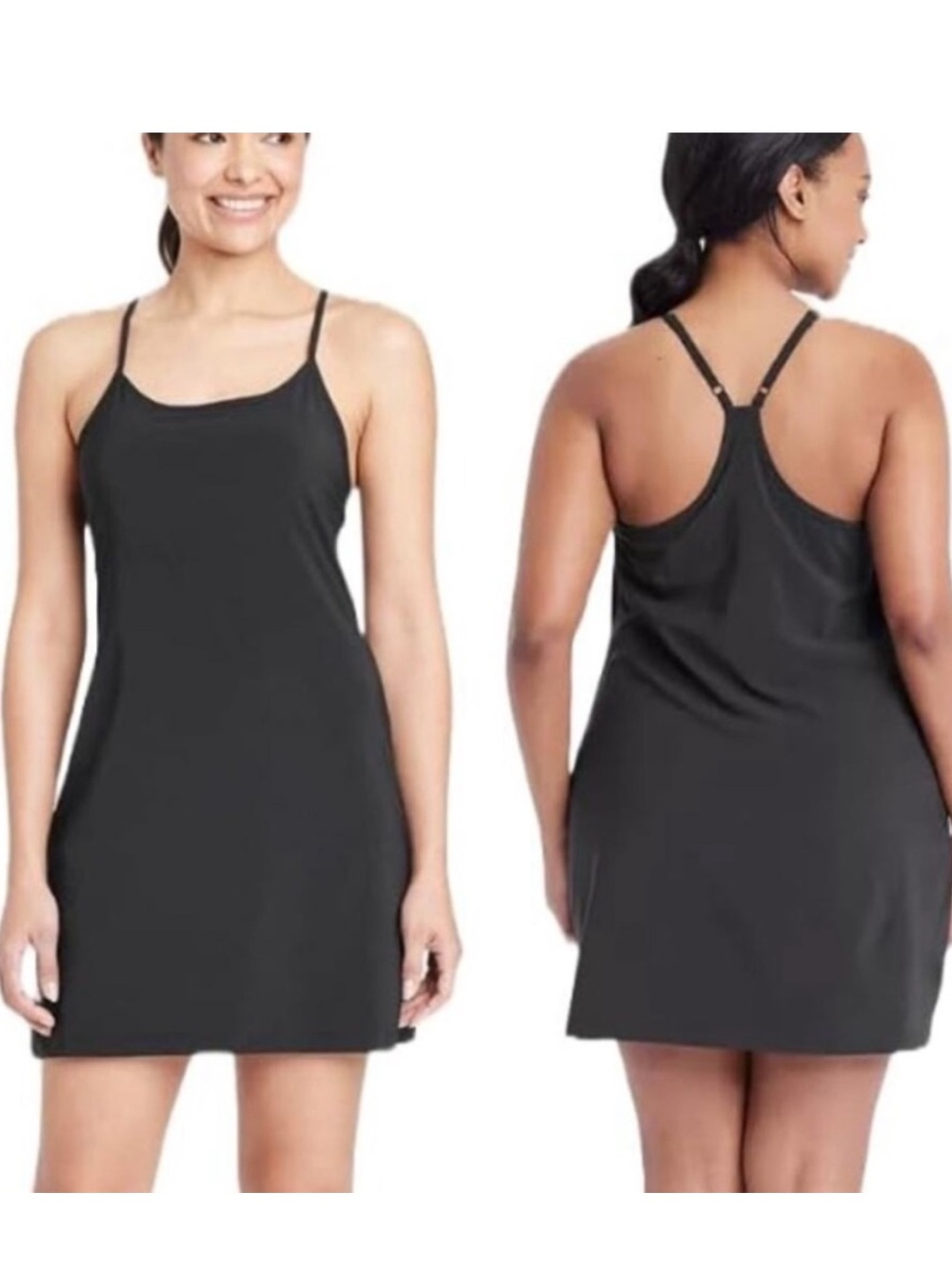 All in Motion Black Athletic Tank Dress Size XL NWT